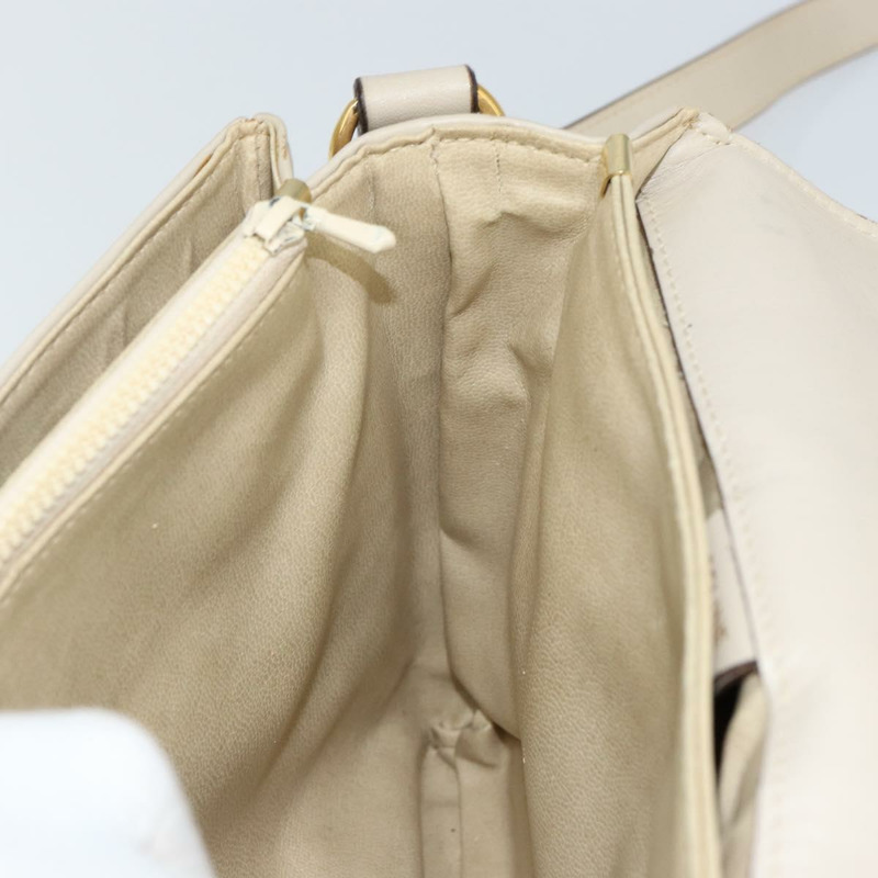 【日本直送】CELINE 皮革單背包 米色 金色 正品 142806-19