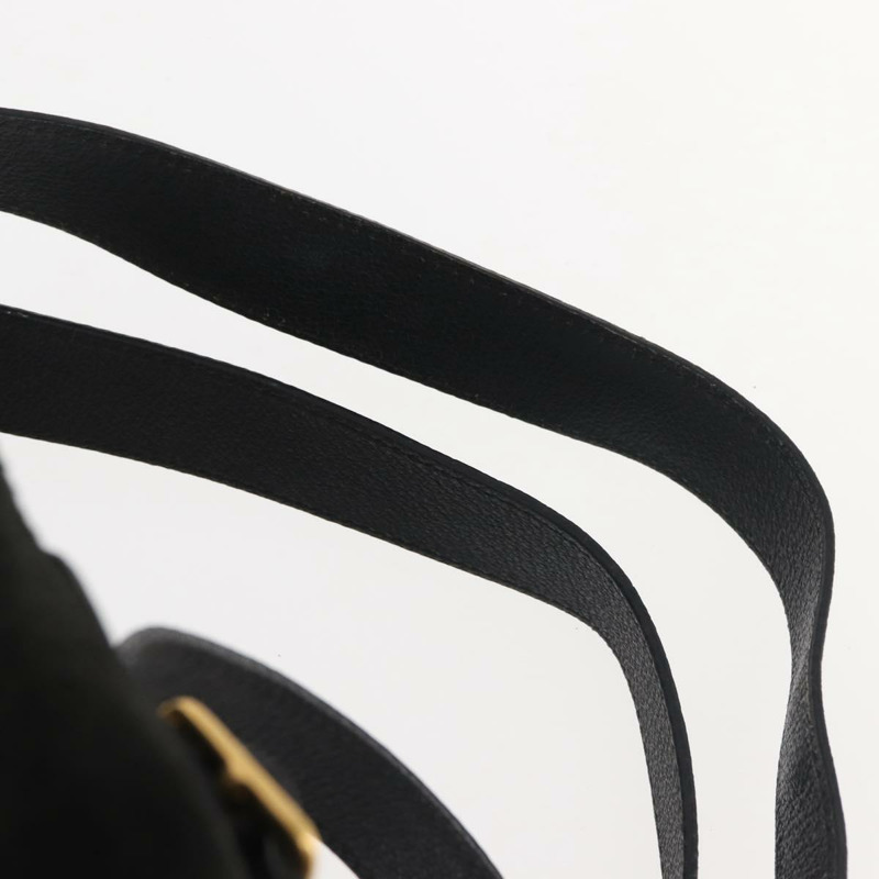 【日本直送】GUCCI 竹編雙肩包 絨面革 黑色 金色 003 2058 016 正品 BA5937-15