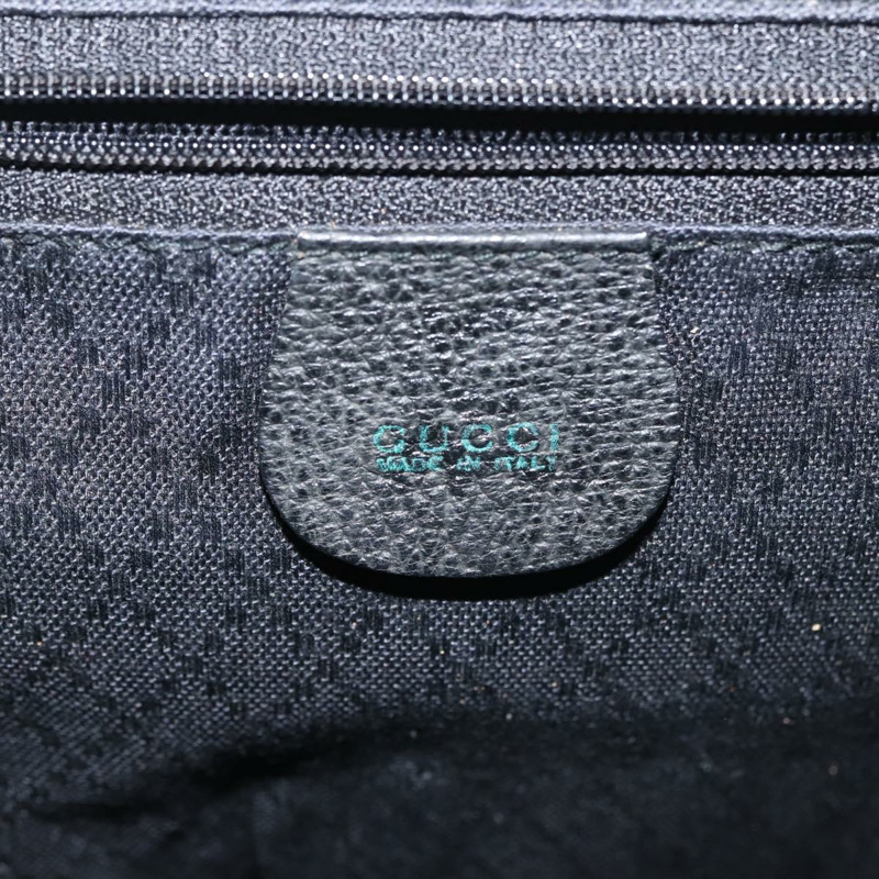 【日本直送】GUCCI 竹編雙肩包 絨面革 黑色 金色 003 2058 016 正品 BA5937-23