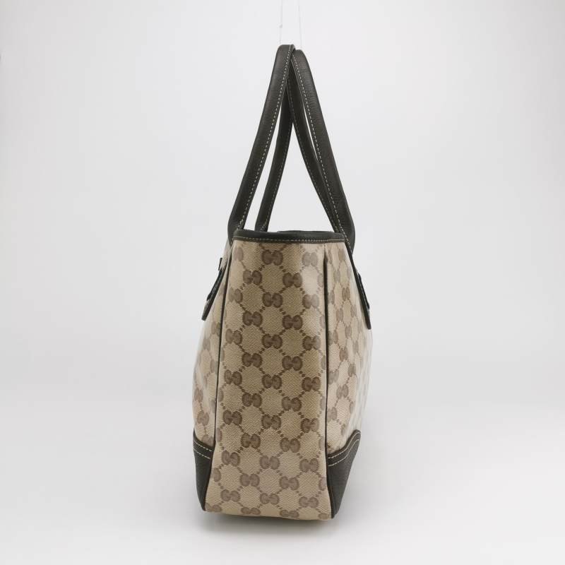 Gucci 牛皮雙G老花底角加固拉鏈單肩包-2