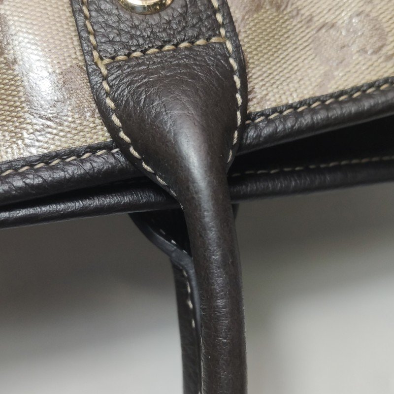 Gucci 牛皮雙G老花底角加固拉鏈單肩包-11