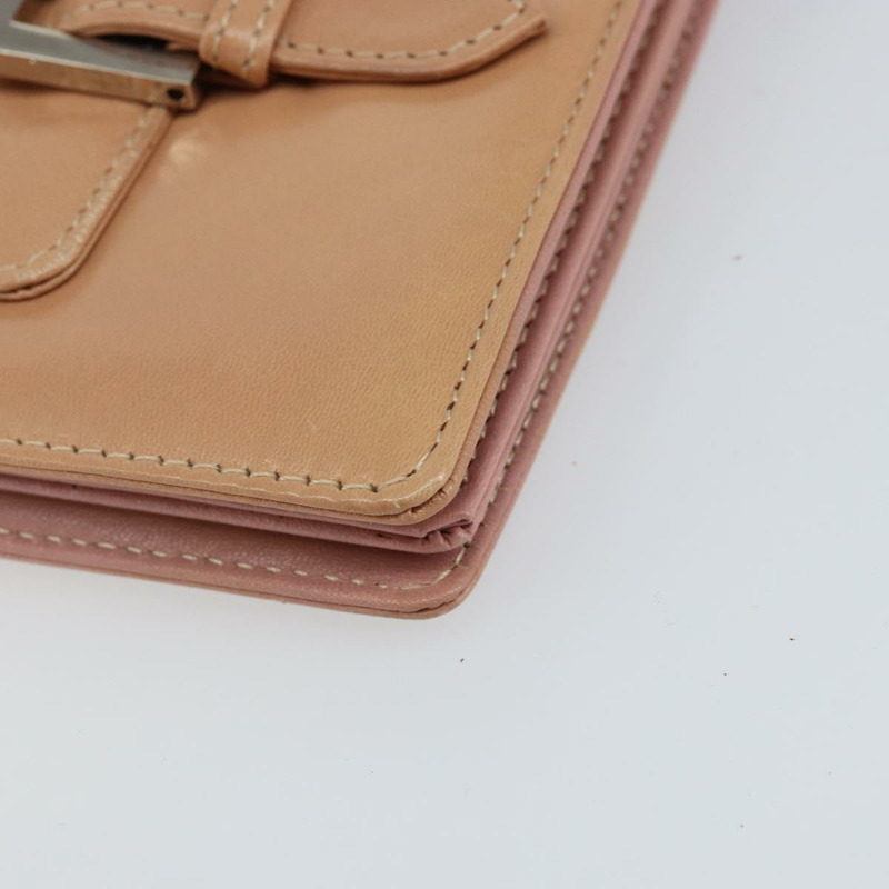 【日本直送】FENDI 粉紅銀色皮革肩背包 正品 142903-14