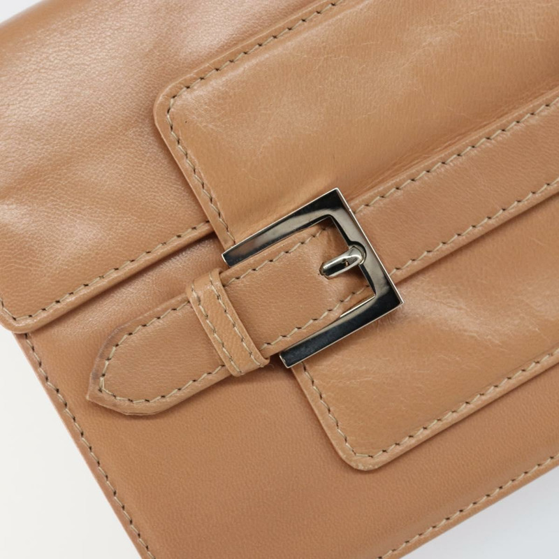 【日本直送】FENDI 粉紅銀色皮革肩背包 正品 142903-17