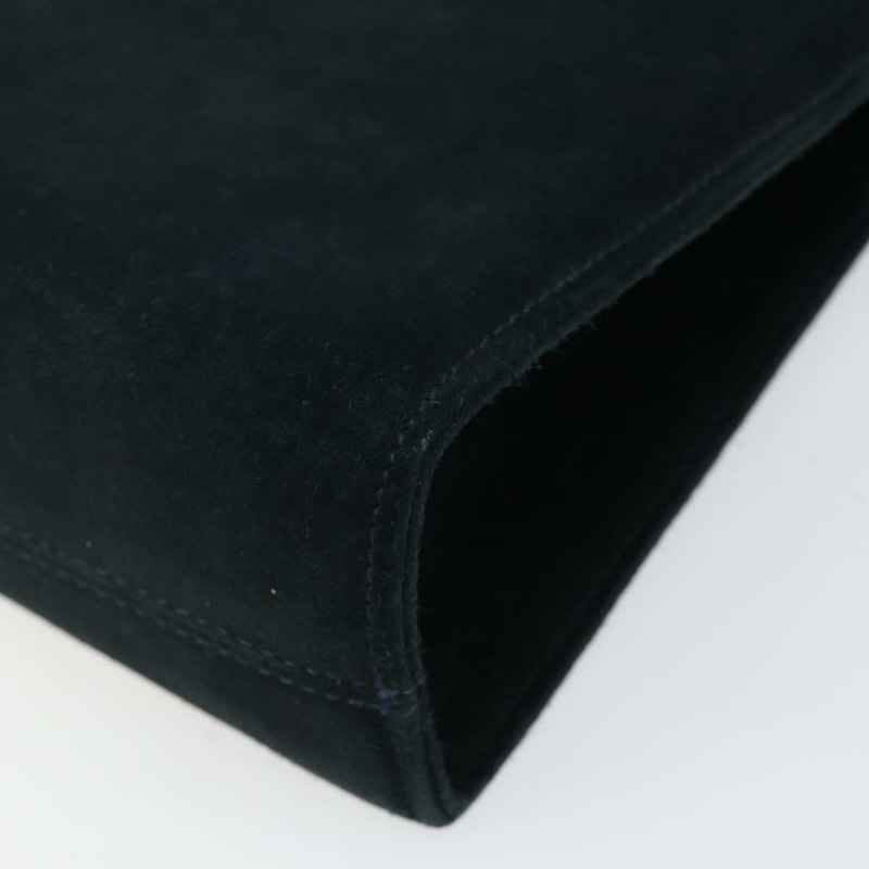 【日本直送】Salvatore Ferragamo Gancini 鏈條單肩包 麂皮 海軍藍 金色 正品 142891-8