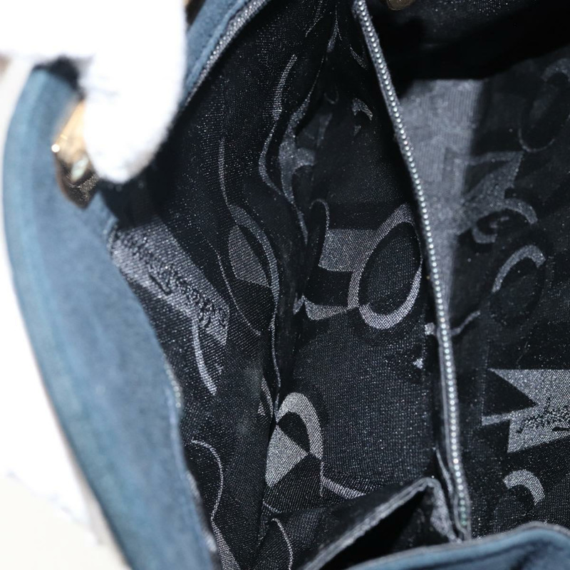 【日本直送】Salvatore Ferragamo Gancini 鏈條單肩包 麂皮 海軍藍 金色 正品 142891-10