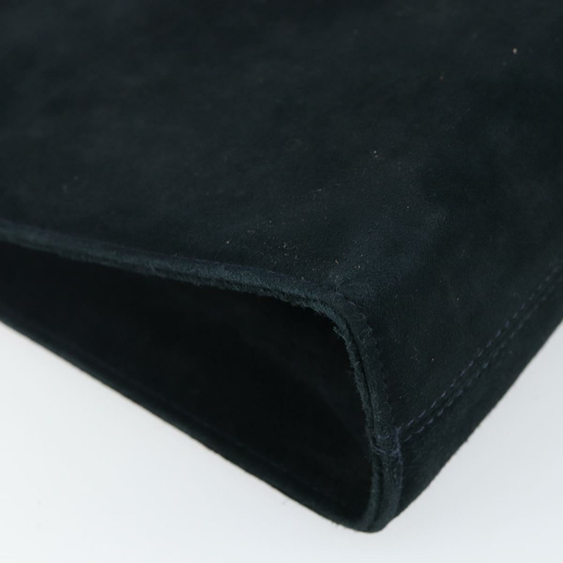 【日本直送】Salvatore Ferragamo Gancini 鏈條單肩包 麂皮 海軍藍 金色 正品 142891-15