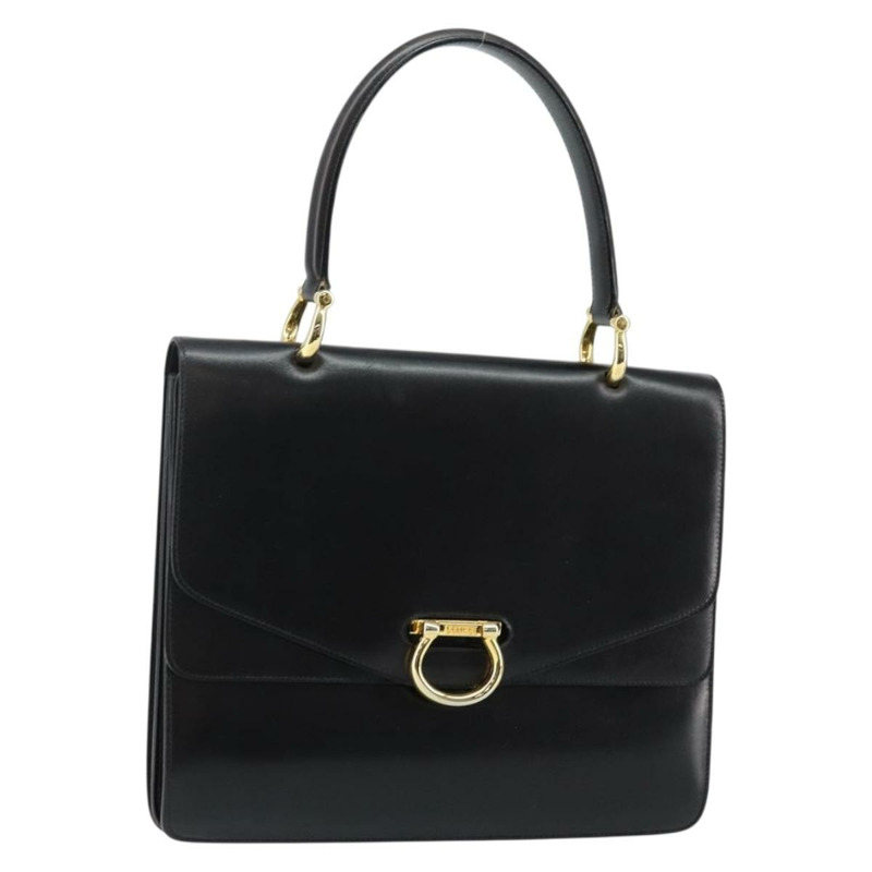 【日本直送】CELINE 手提包 皮革 黑色 金色 正品 142890-0