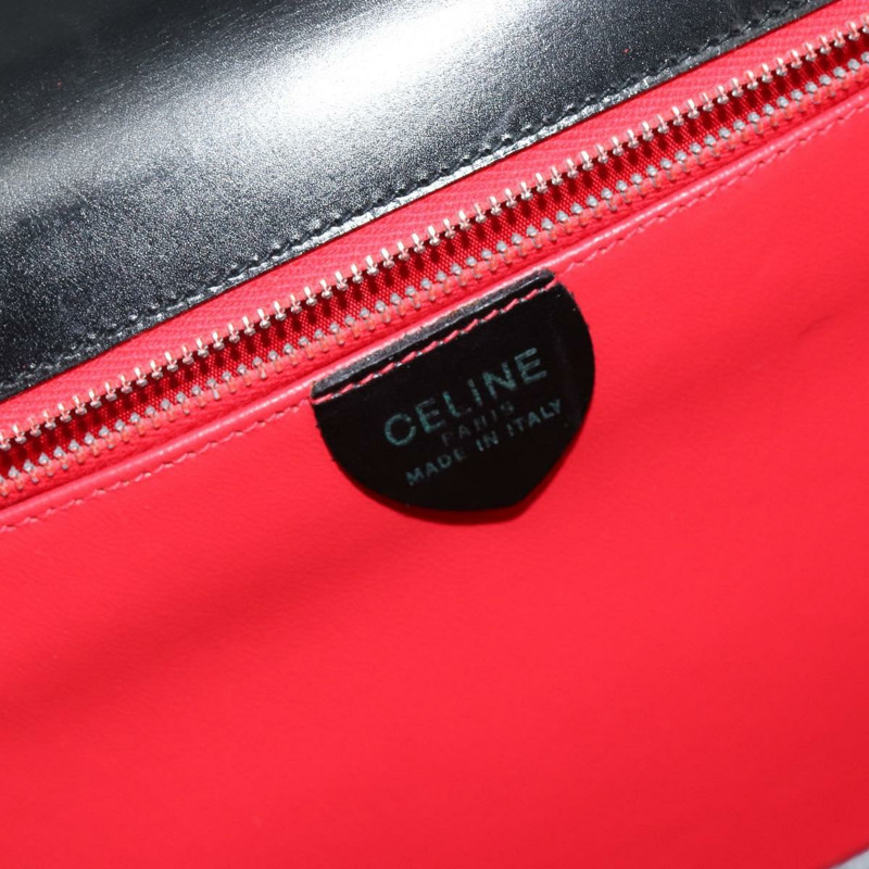 【日本直送】CELINE 手提包 皮革 黑色 金色 正品 142890-17