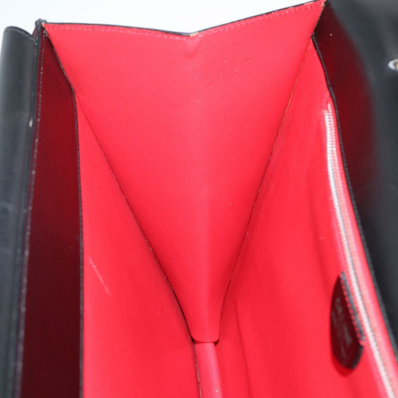 【日本直送】CELINE 手提包 皮革 黑色 金色 正品 142890-19