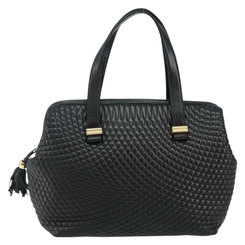 【日本直送】BALLY 手提包 皮革 黑色 金色 正品 BA6078-12