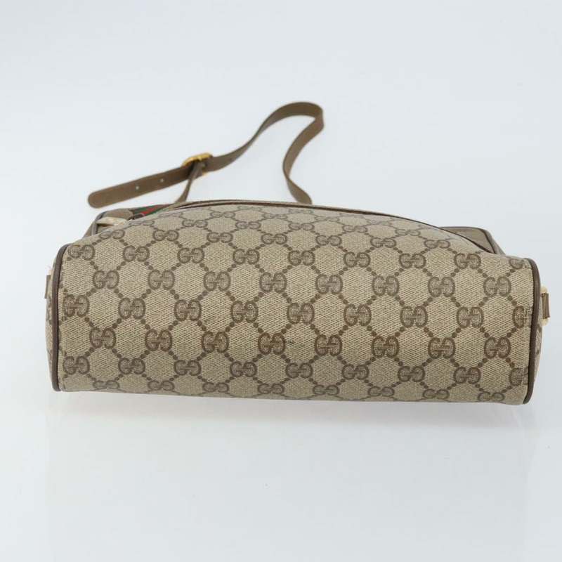 【日本直送】GUCCI GG Supreme Web Sherry Line 單肩包 PVC 米色 119 02 088 正品 BA6080-4