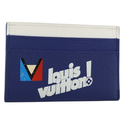 路易威登 Everyday LV Porte Cartes 雙卡包 藍色 M80844 正品 141691