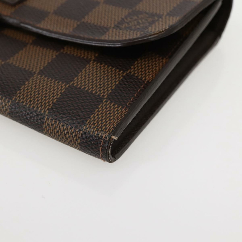 【日本直送】路易威登 Damier Ebene Portefeuille Roseberry 長皮夾 N63017 正品 130095-6