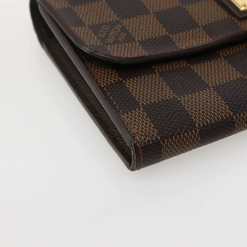 【日本直送】路易威登 Damier Ebene Portefeuille Roseberry 長皮夾 N63017 正品 130095-13