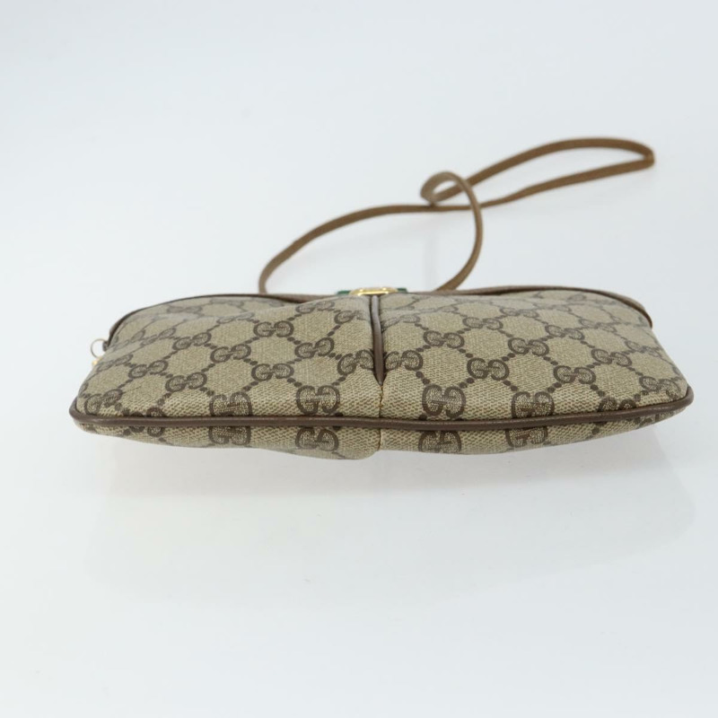 【日本直送】GUCCI GG Supreme Web Sherry Line 手提包 PVC 米色 金色 904 02 047 正品 130090-4