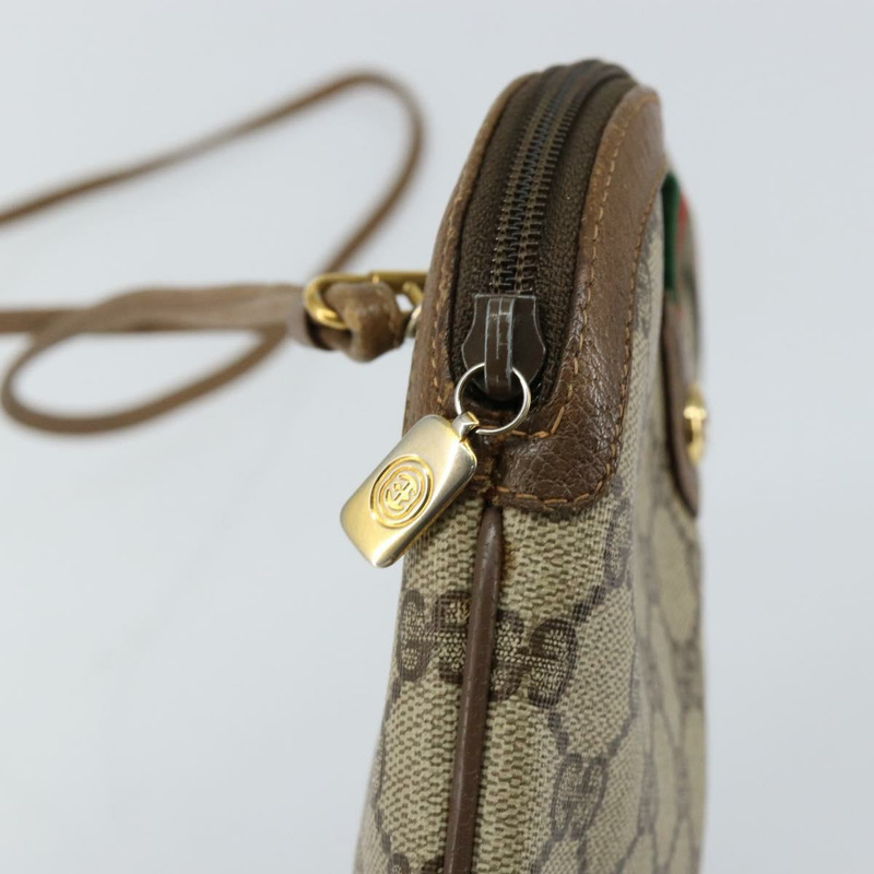 【日本直送】GUCCI GG Supreme Web Sherry Line 手提包 PVC 米色 金色 904 02 047 正品 130090-9