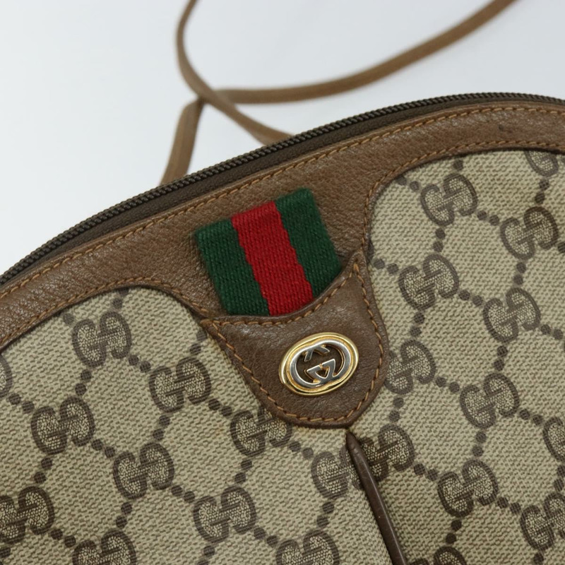 【日本直送】GUCCI GG Supreme Web Sherry Line 手提包 PVC 米色 金色 904 02 047 正品 130090-16