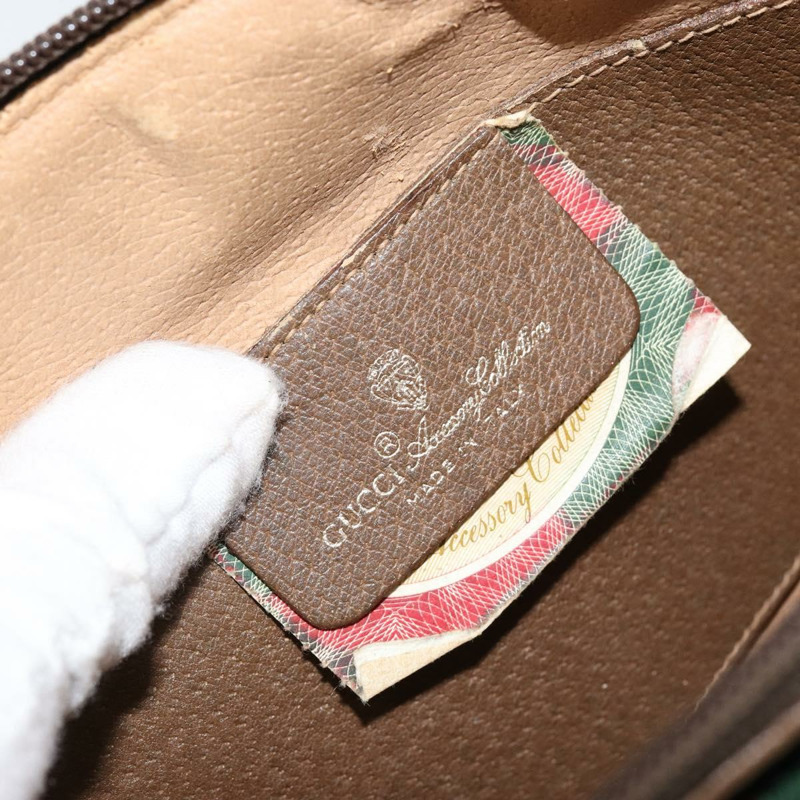 【日本直送】GUCCI GG Supreme Web Sherry Line 手提包 PVC 米色 金色 904 02 047 正品 130090-17