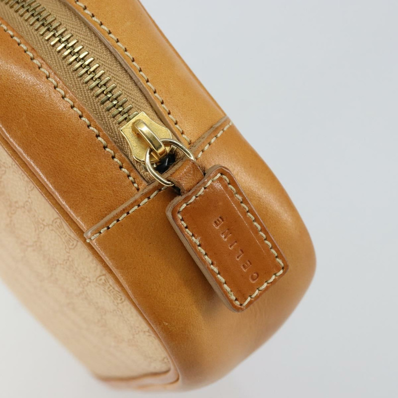 【日本直送】CELINE Macadam帆布手提包 PVC 米色 金色 正品 142798-9