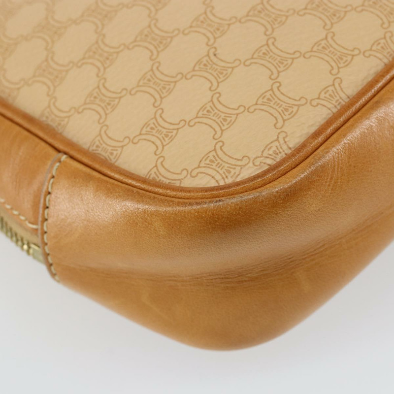 【日本直送】CELINE Macadam帆布手提包 PVC 米色 金色 正品 142798-15