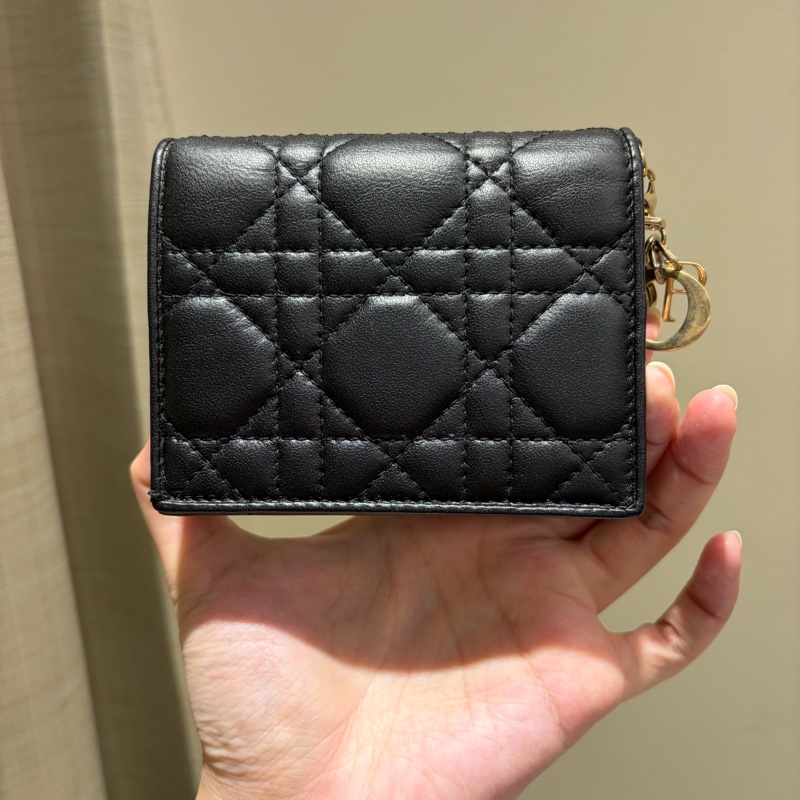 lady Dior短夾錢包-5