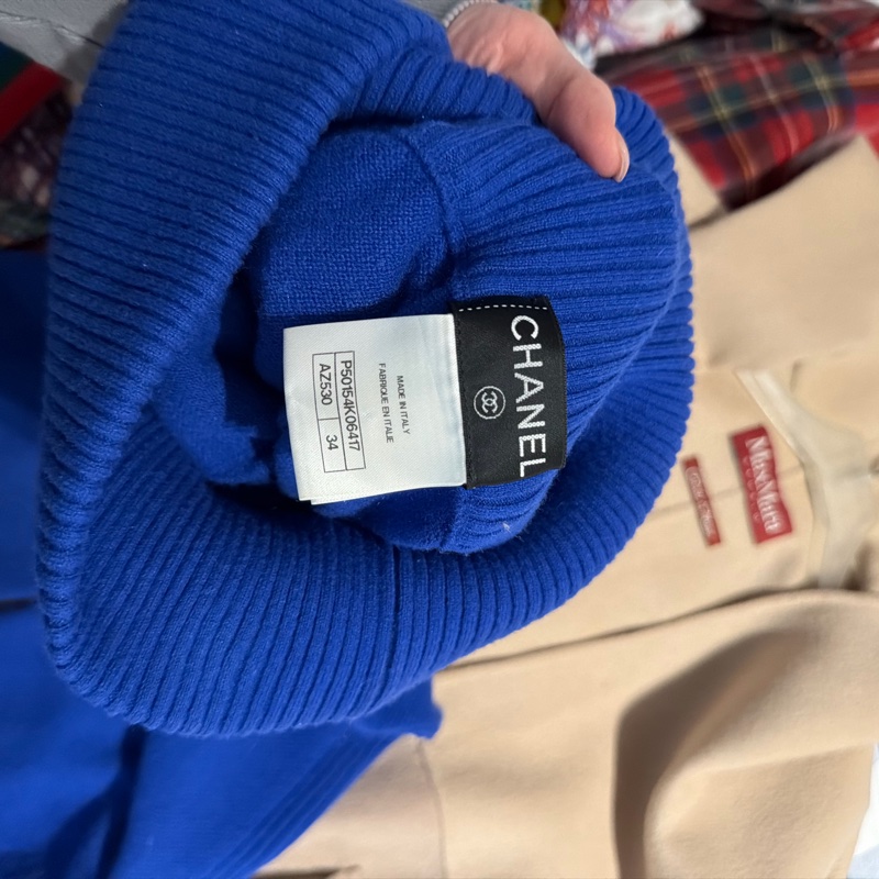 Chanel cashmere 高腰褲-4