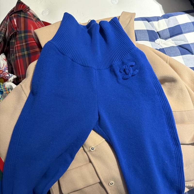 Chanel cashmere 高腰褲-5