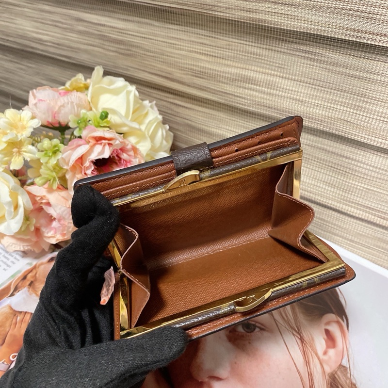 LV M61663蝴蝶扣中夾🏅-14