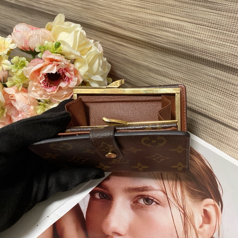 LV M61663蝴蝶扣中夾🏅-19