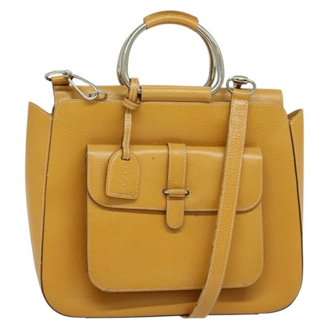 GUCCI 手提包 皮革 兩用 米色 銀色 000 2058 03075 正品 139141