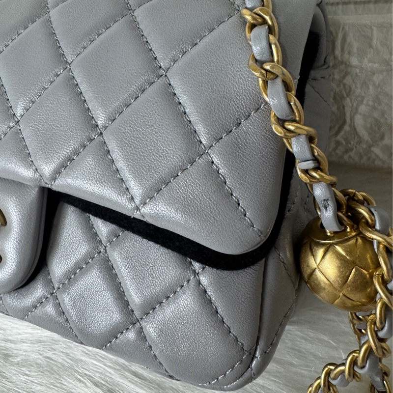 香奈兒金球coco20淺灰羊29開-2