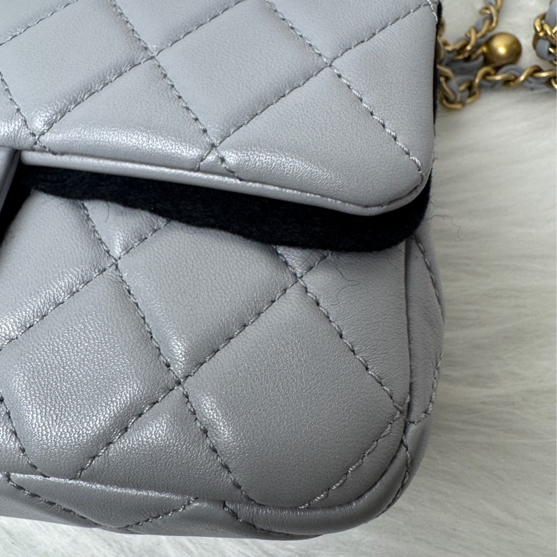 香奈兒金球coco20淺灰羊29開-10