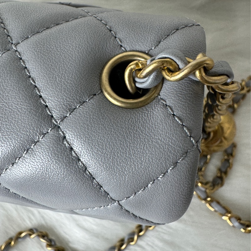 香奈兒金球coco20淺灰羊29開-15