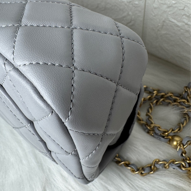 香奈兒金球coco20淺灰羊29開-21