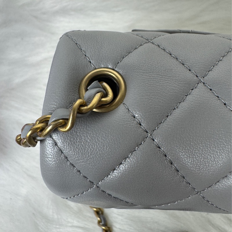 香奈兒金球coco20淺灰羊29開-24