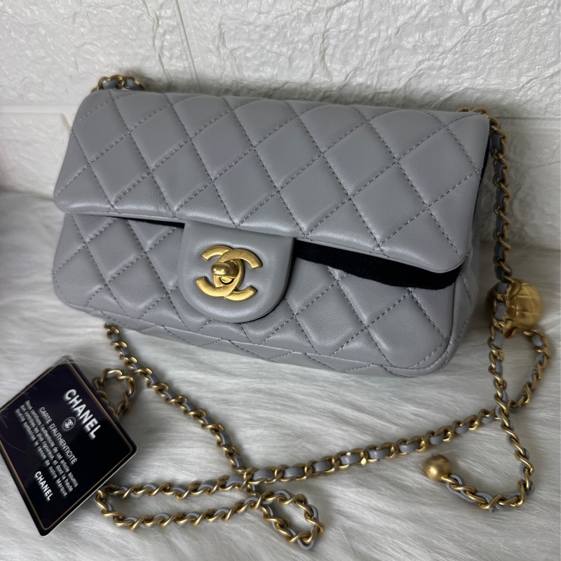 香奈兒金球coco20淺灰羊29開-25