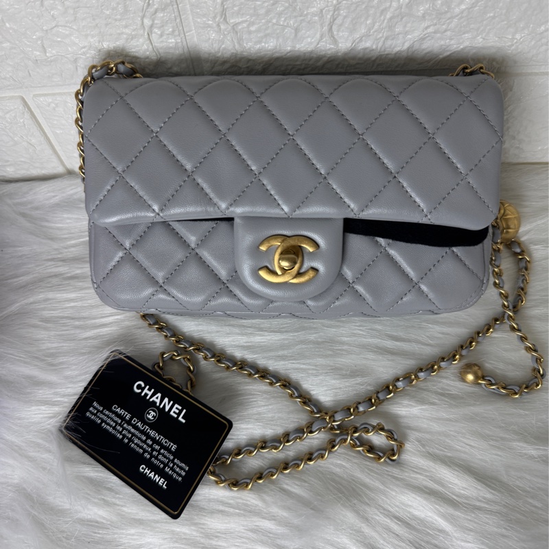 香奈兒金球coco20淺灰羊29開-27