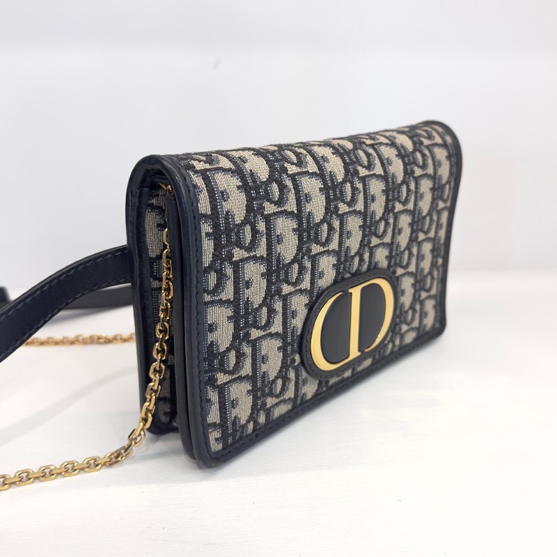 DIOR 迪奧老花蒙田二合一肩背包woc 兩條肩帶-3