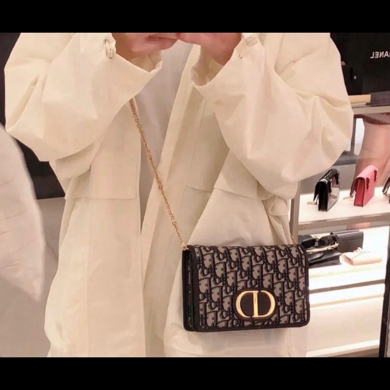 DIOR 迪奧老花蒙田二合一肩背包woc 兩條肩帶-7