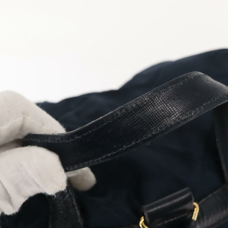 【日本直送】PRADA 雙肩包 尼龍 海軍藍 金色 正品 146671-7