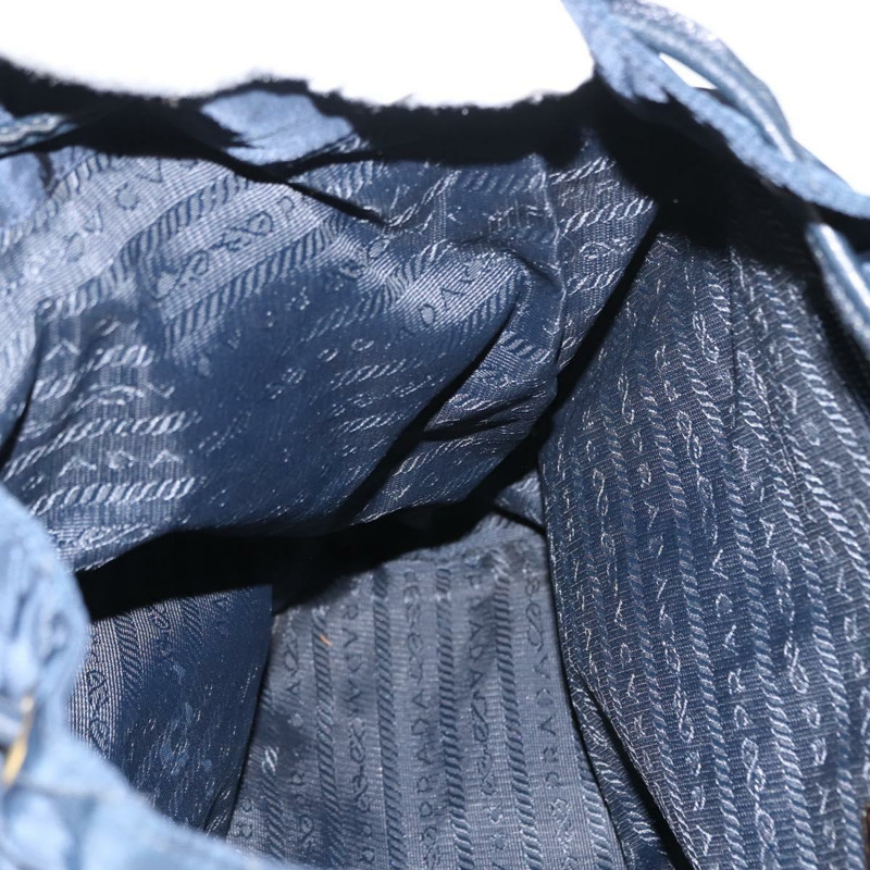 【日本直送】PRADA 雙肩包 尼龍 海軍藍 金色 正品 146671-25