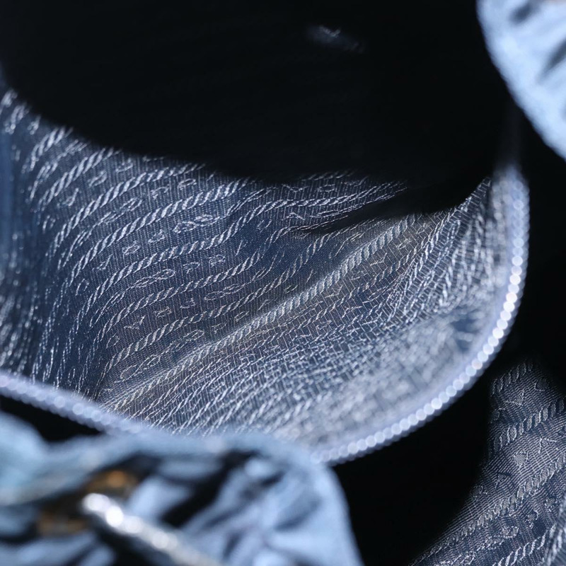 【日本直送】PRADA 雙肩包 尼龍 海軍藍 金色 正品 146671-26