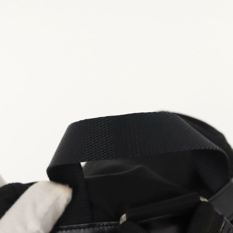 【日本直送】PRADA 雙肩包 尼龍 黑色 銀色 Auth am9466-6