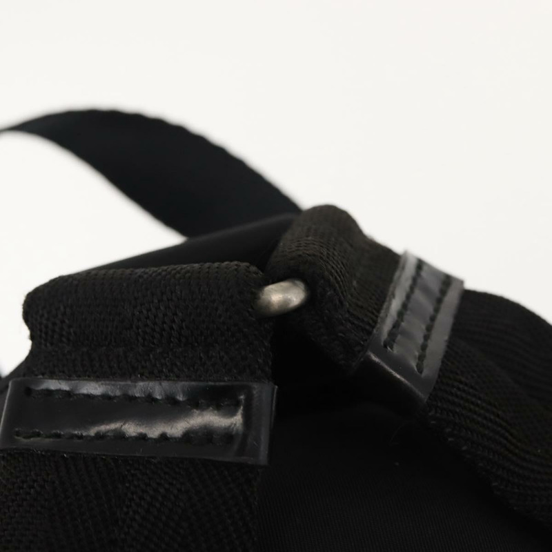 【日本直送】PRADA 雙肩包 尼龍 黑色 銀色 Auth am9466-7