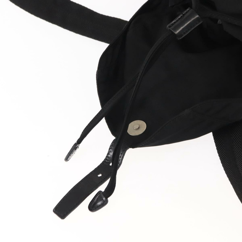 【日本直送】PRADA 雙肩包 尼龍 黑色 銀色 Auth am9466-9