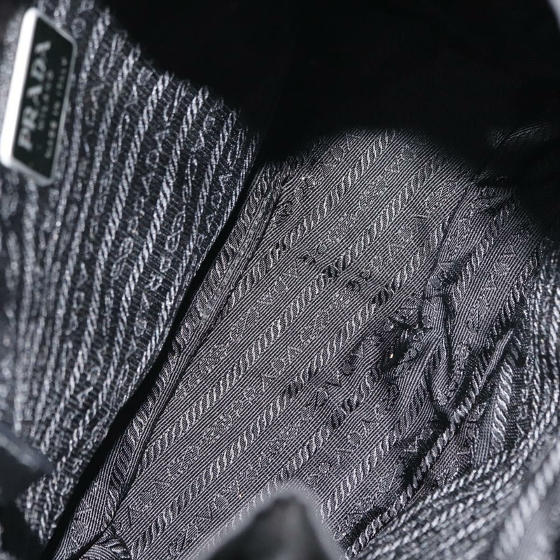 【日本直送】PRADA 雙肩包 尼龍 黑色 銀色 Auth am9466-10