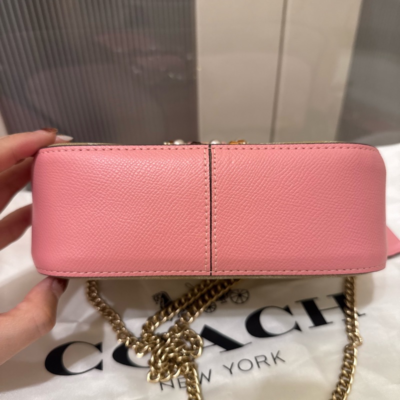 🇺🇸👸coach 公主寶石鍊條單肩斜背包 經典老花COACH-9