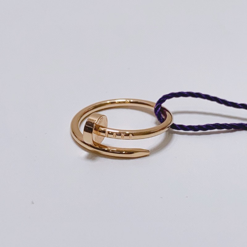 Cartier JUSTE UN CLOU玫瑰金窄版釘子50號戒指-2