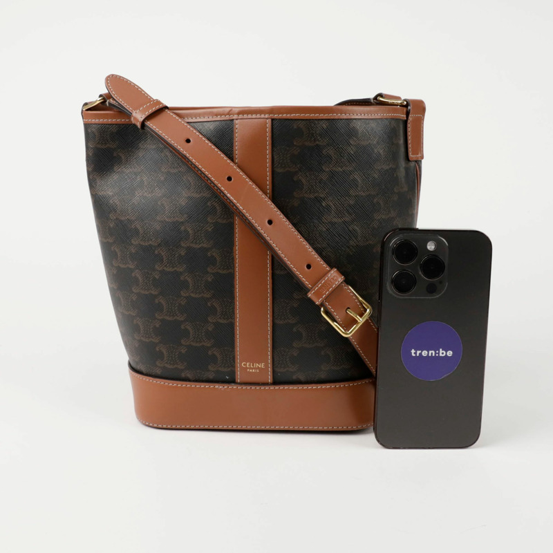 CELINE Triomphe 小號水桶單肩包 191442CAS-6