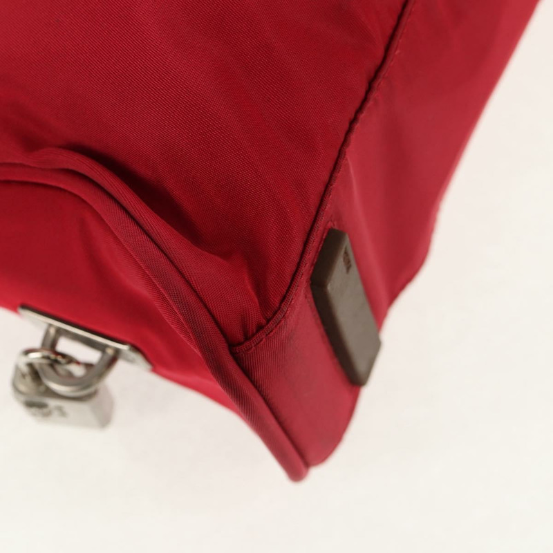 【日本直送】PRADA 單肩包 尼龍 紅色 銀色 正品 BA7317V-14